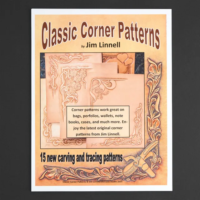 Tandy Leather Jim Linnell patrons coins cuir 15 motifs