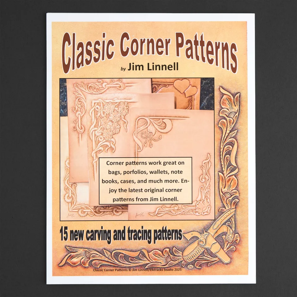 Tandy Leather Jim Linnell patrons coins cuir 15 motifs