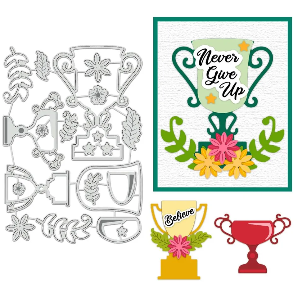 BENECREAT Trophée Fleur Matrice de Découpe 177x125 mm
