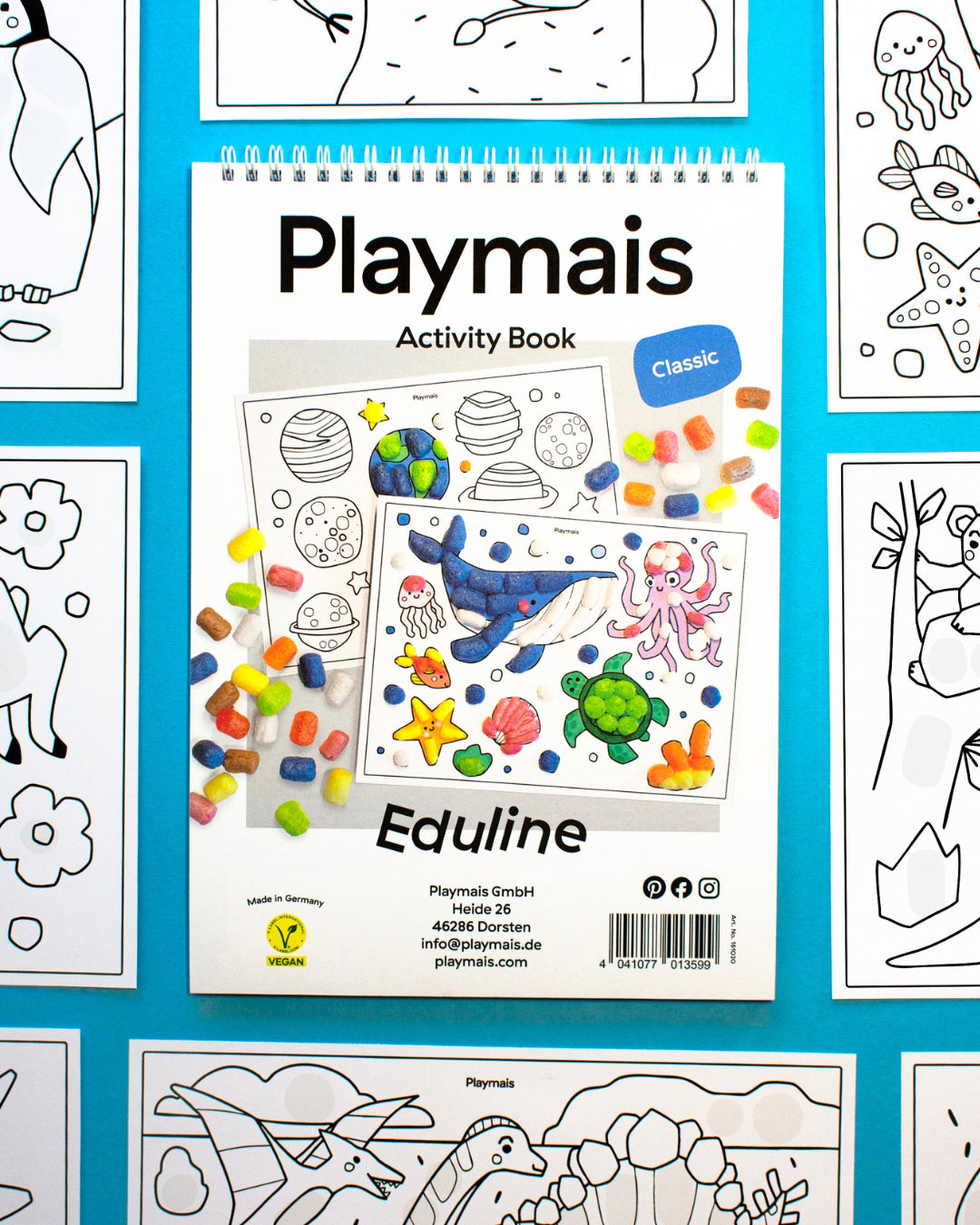 Playmais Eduline Classic Activity Book livre 40 pages école