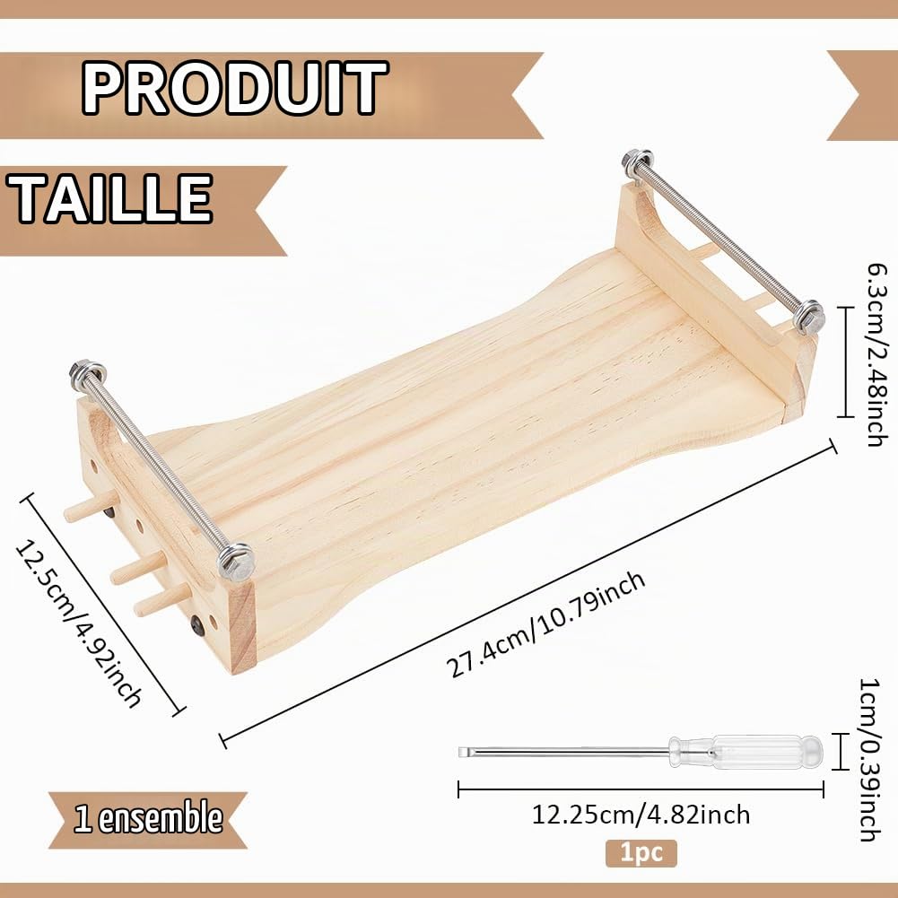 BENECREAT Kit métier à tisser perles bois 27,4cm