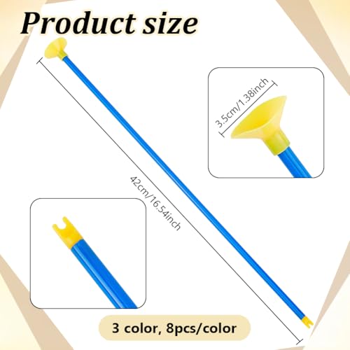 BENECREAT flèche ventouse 42cm 3 couleurs lot 24