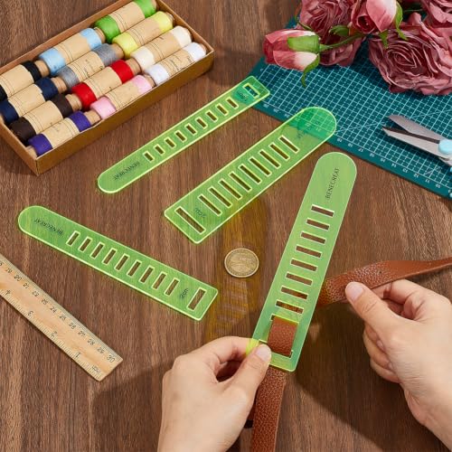 BENECREAT aiguille tissage acrylique lot 4 bandes 1,5-3cm