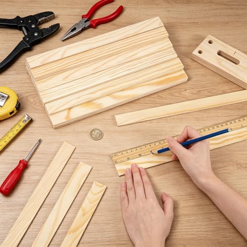 BENECREAT Bâtonnet Bois Carré Pin 305mm Lot 55