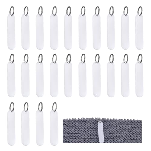 BENECREAT ovales marqueurs mailles 30 pcs blanc acrylique