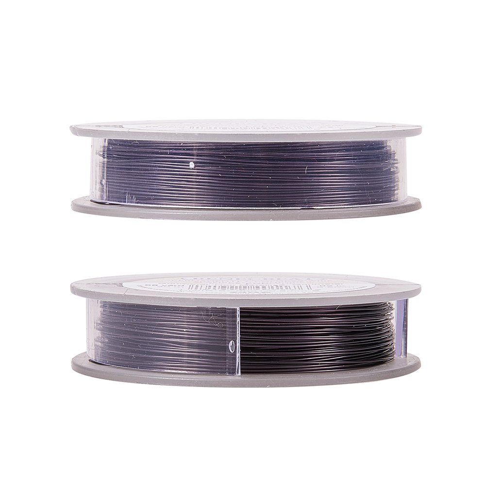 BENECREAT Fil Cuivre Gunmetal 0,5mm 30m Bijoux 24 Gauge