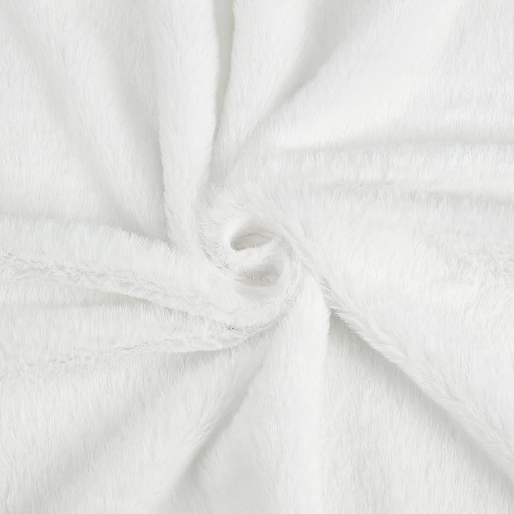 BENECREAT tissu fausse fourrure marron 50x160cm