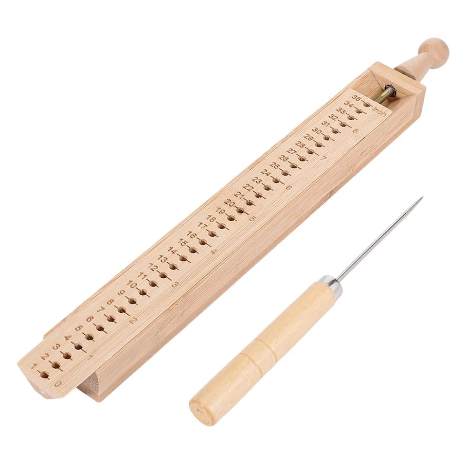 BENECREAT Guide Perçage Livre Bois 290 mm + Alêne