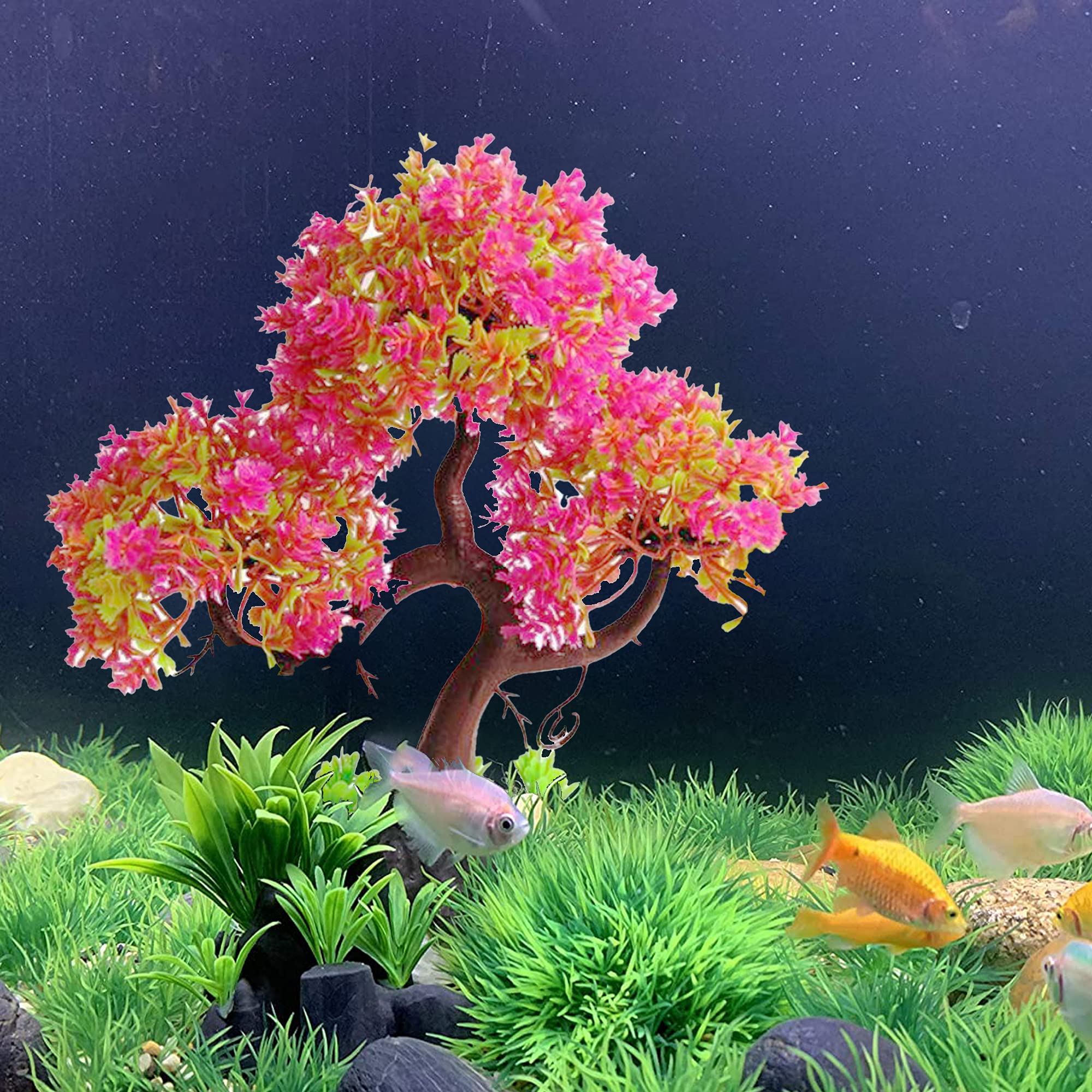 Cayway Plantes Artificielles Aquarium 27 pcs 7-18 cm