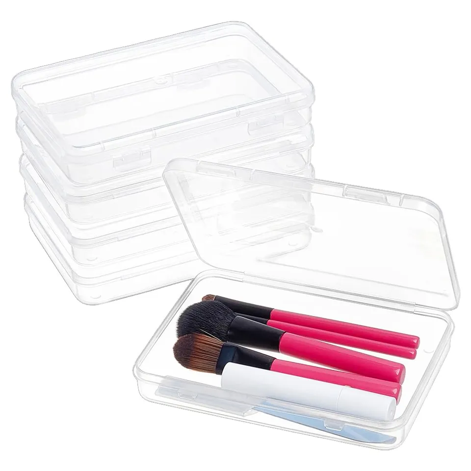 BENECREAT Boîte Rangement Plastique Transparente 5 Pièces