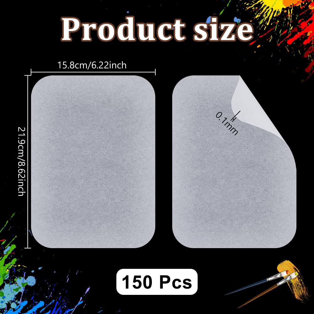 BENECREAT Papier Palette Humide 219x158mm Lot 150 Feuilles