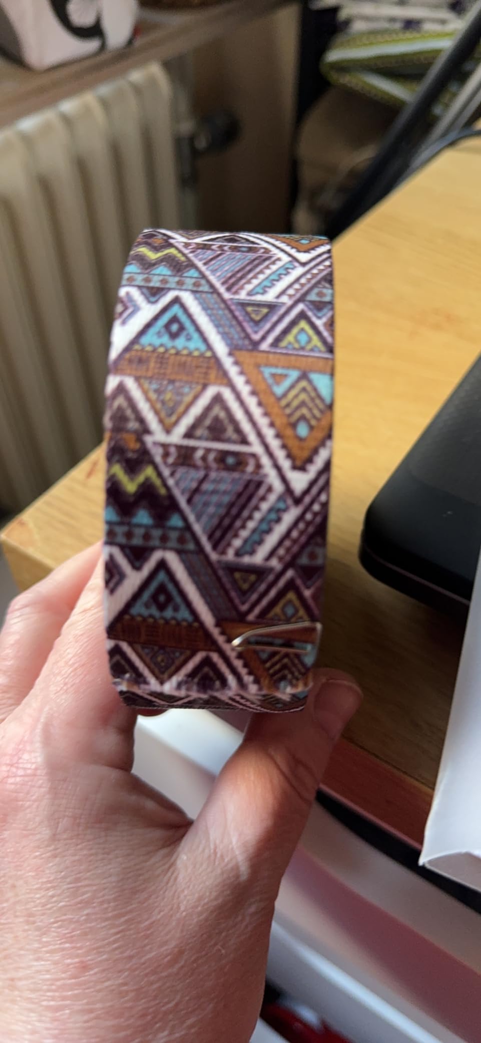 BENECREAT sangle jacquard polyester 38mm 9m triangle