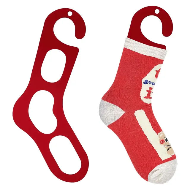 BENECREAT Forme Chaussettes Acrylique Rouge 2pcs 22cm Bloqueur