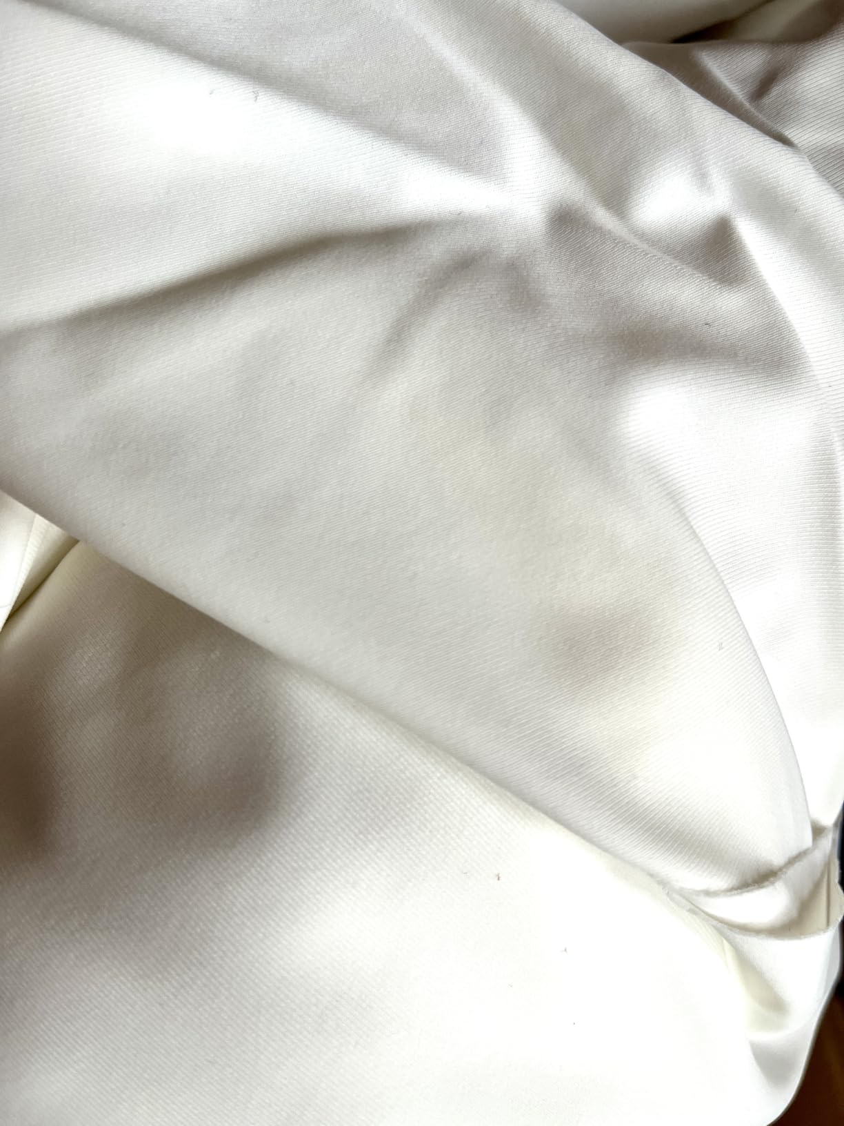 BENECREAT Tissu nylon spandex blanc 150 cm x 0,91 m