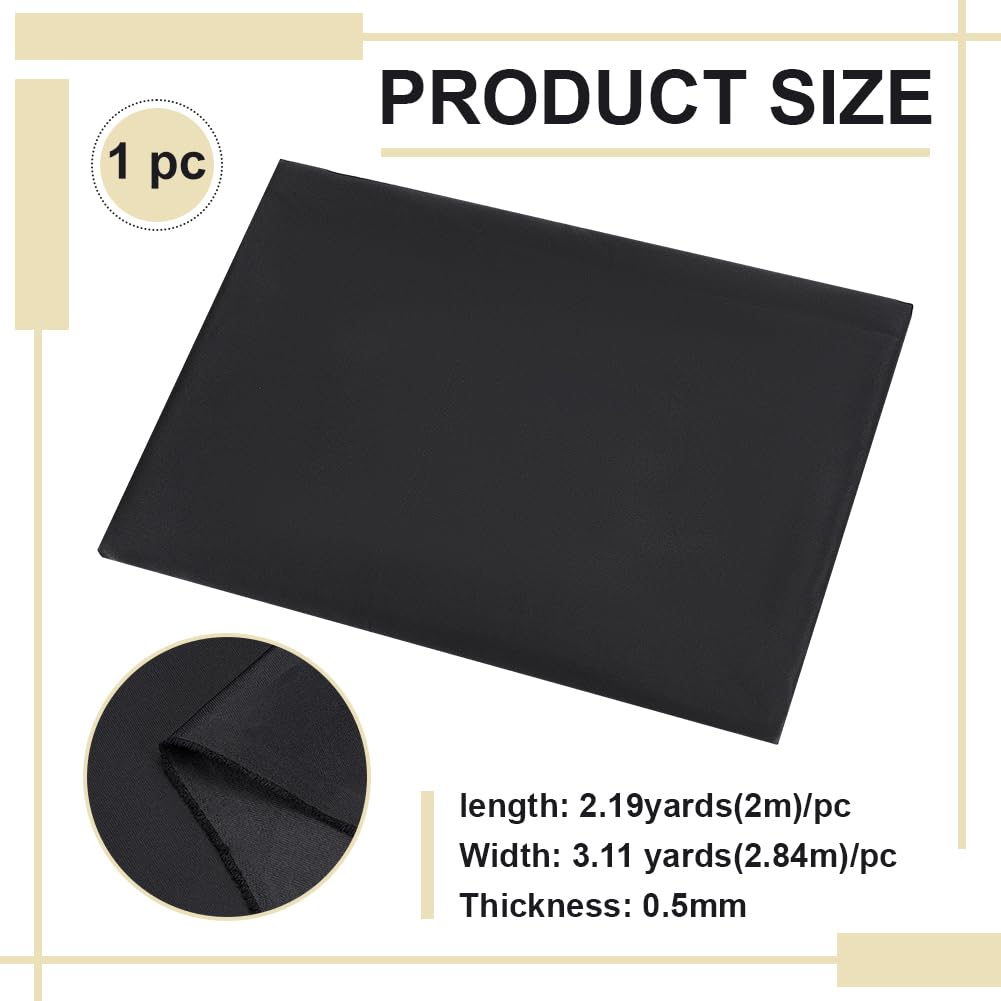 BENECREAT tissu occultant noir polyester 2,84 m 2 m