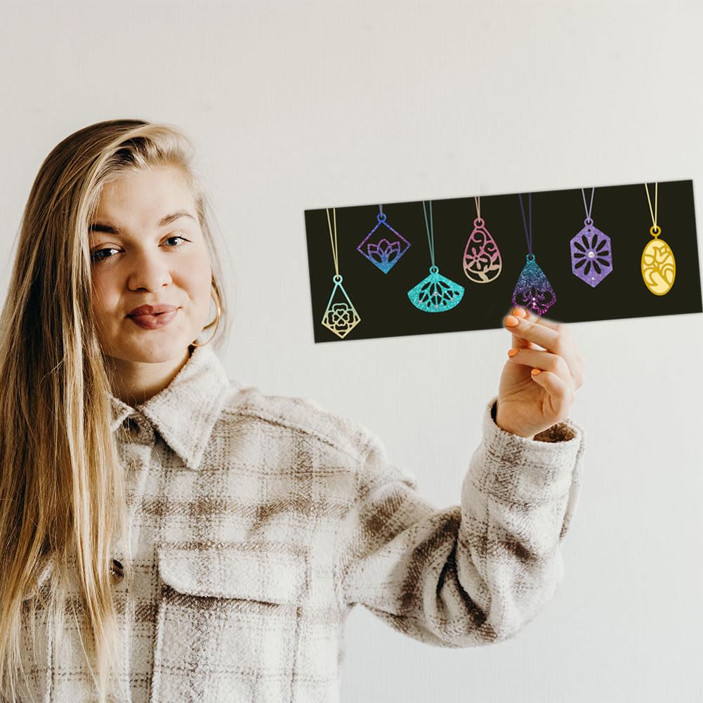 BENECREAT Boucles Oreilles Géométrique 9 pcs dies pendentif cuir