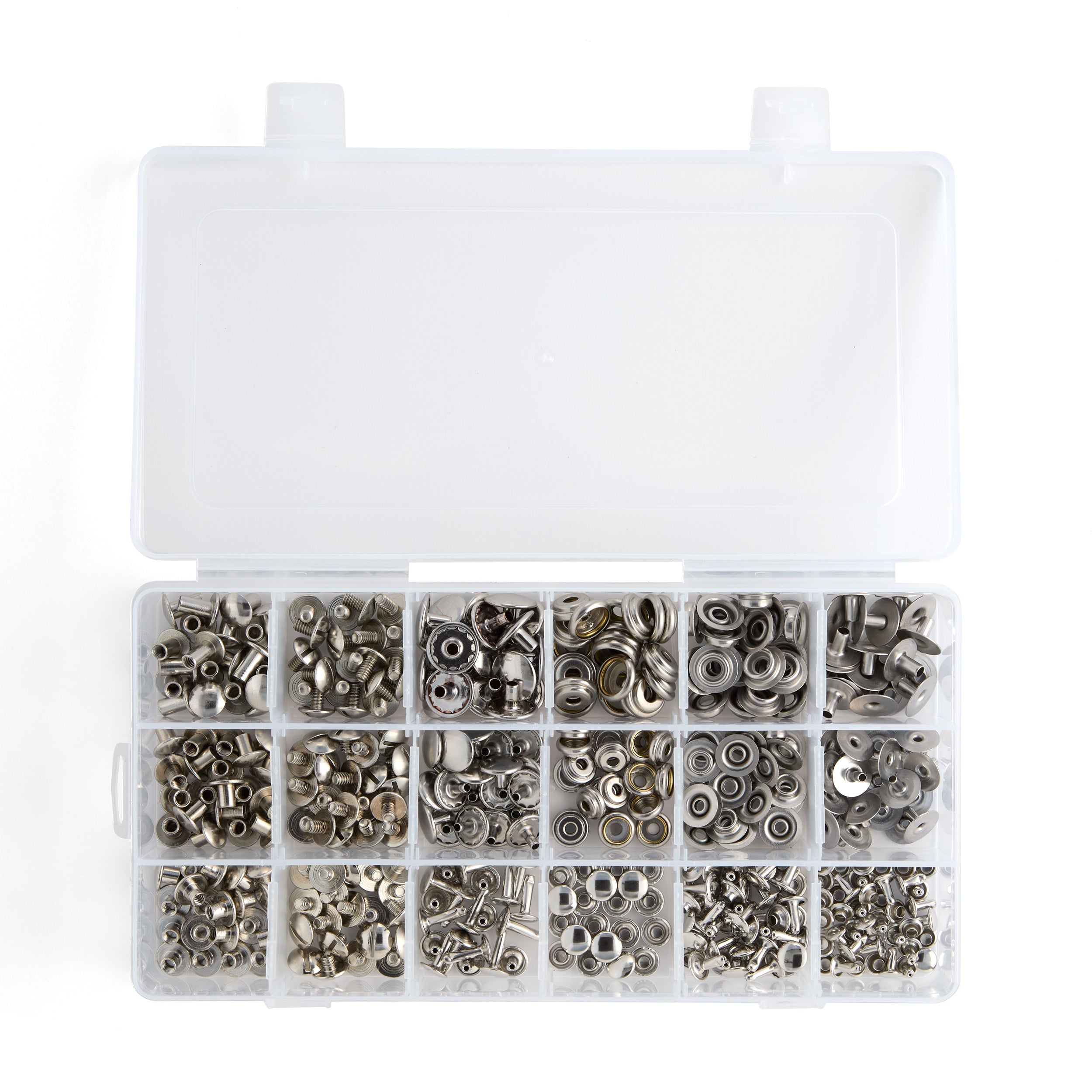 Tandy Leather attaches cuir lot vis rivets nickel 160 jeux