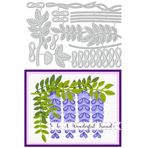 BENECREAT Fleurs de Glycine matrice découpe métal