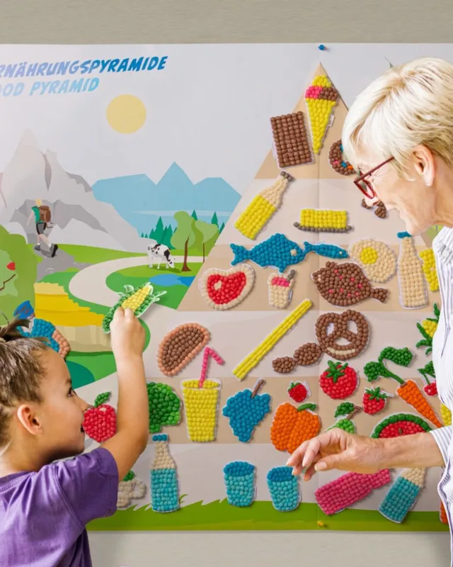 Playmais Eduline Pyramide Alimentaire poster éducatif 41 fiches
