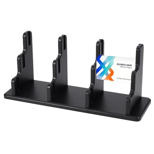 BENECREAT Porte-cartes visite bois pin noir 34cm