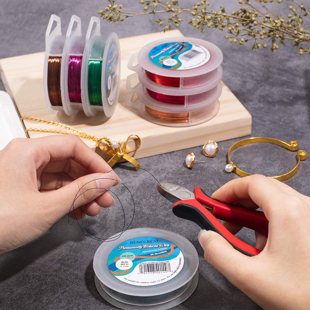 BENECREAT fil cuivre vert 0,3 mm 100 m bijoux anti-ternissement