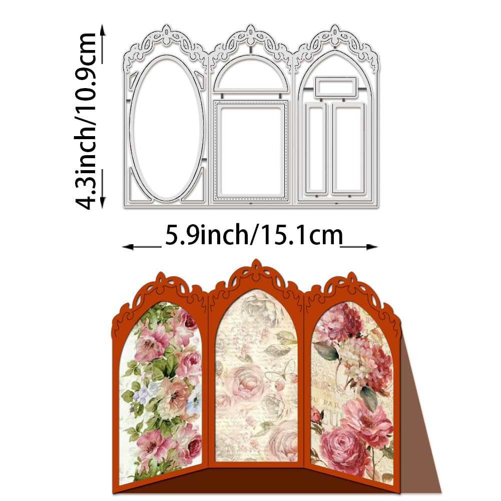 BENECREAT Cadre Rétro matrice de découpe 3 couches dentelle