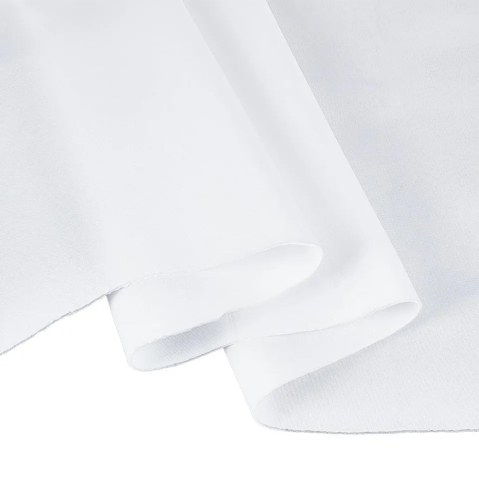 BENECREAT Tissu Jersey Blanc Polyester 1,4m x 156cm Souple