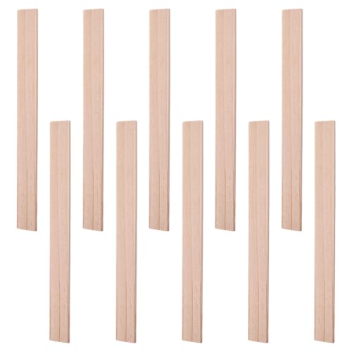 BENECREAT Lattes bois pin 400x10mm lot 10 brut