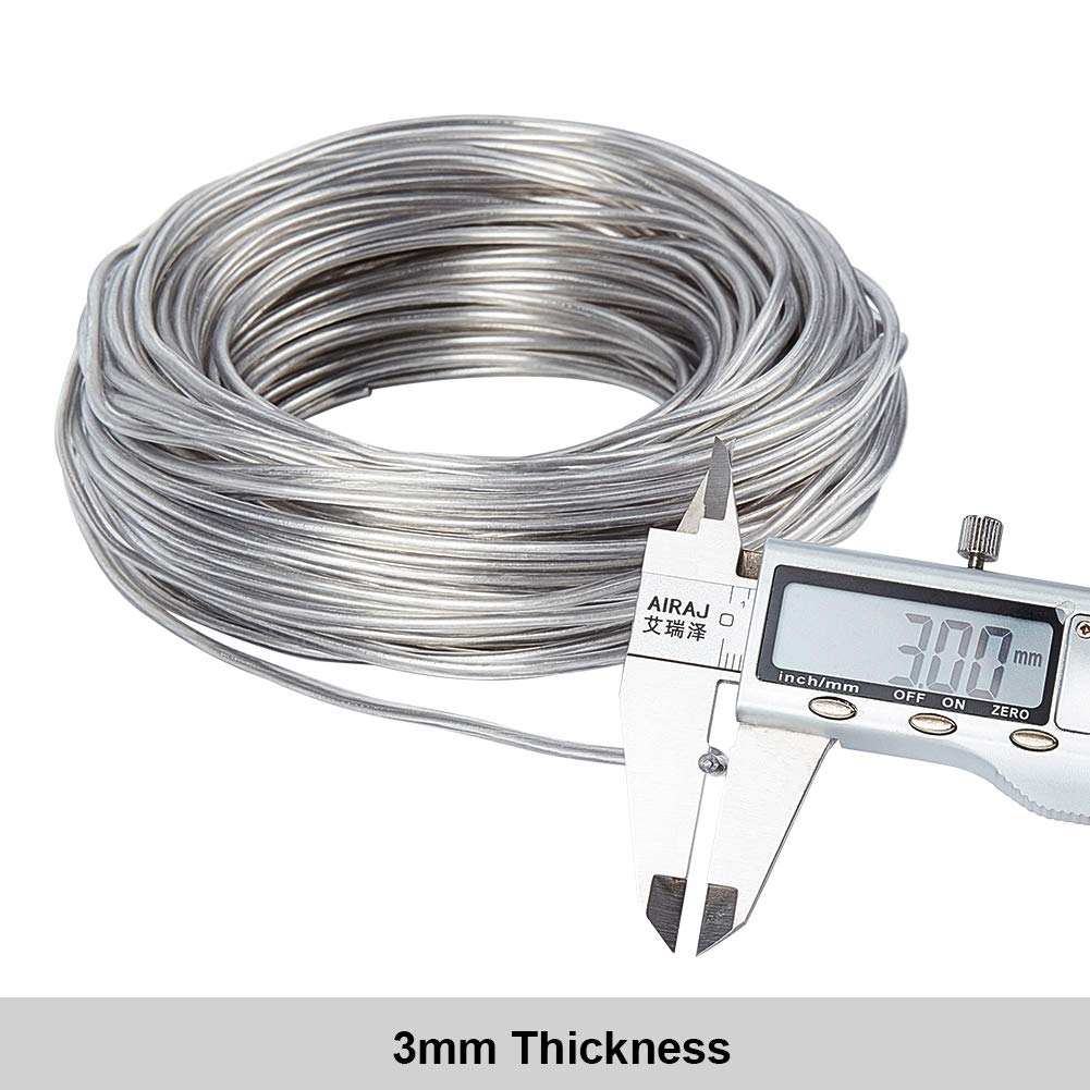 BENECREAT Fil Aluminium 3 mm Habillage 30 m Transparent