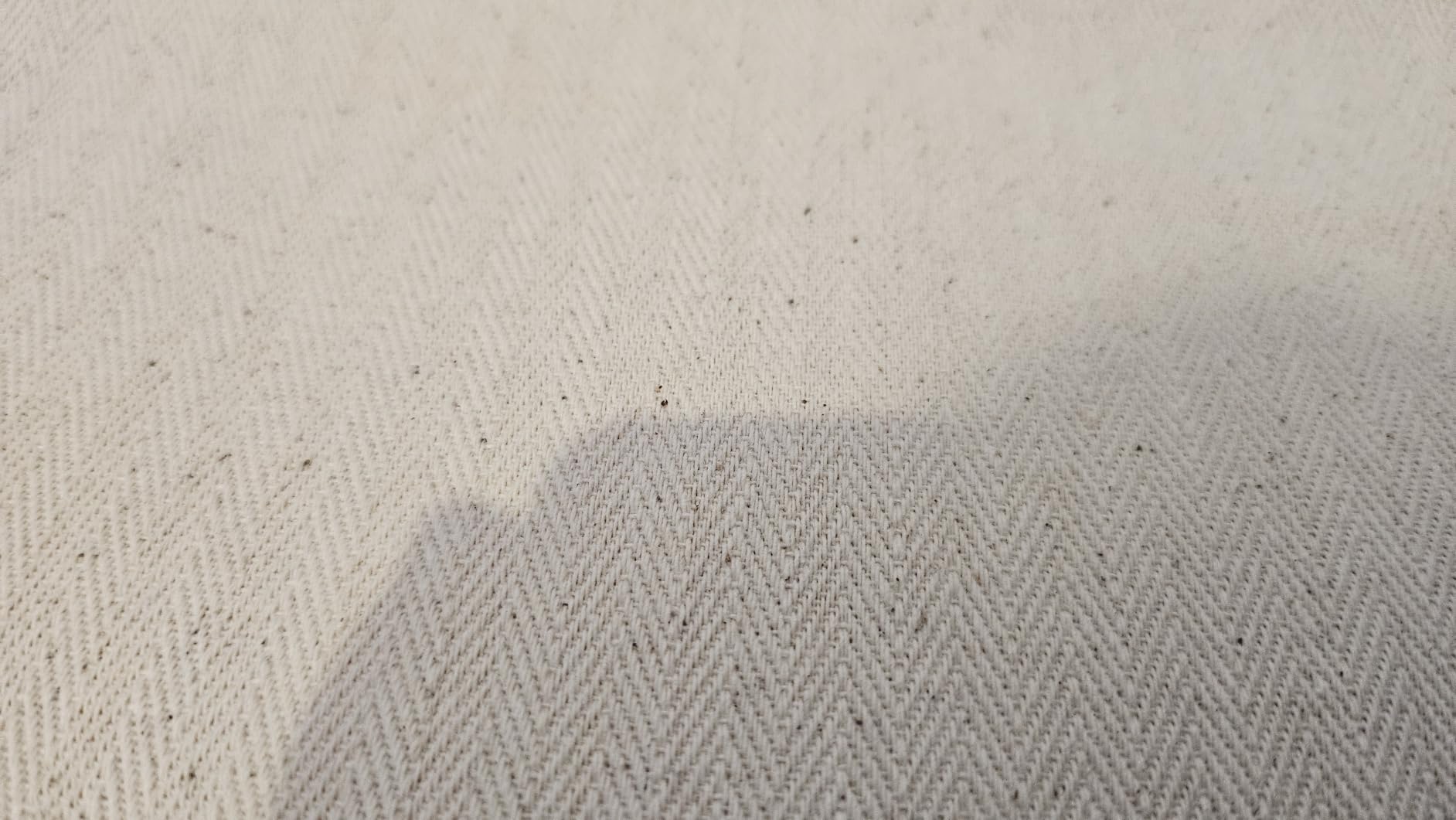 BENECREAT Tissu Coton Sergé Chevrons Noir 183cm