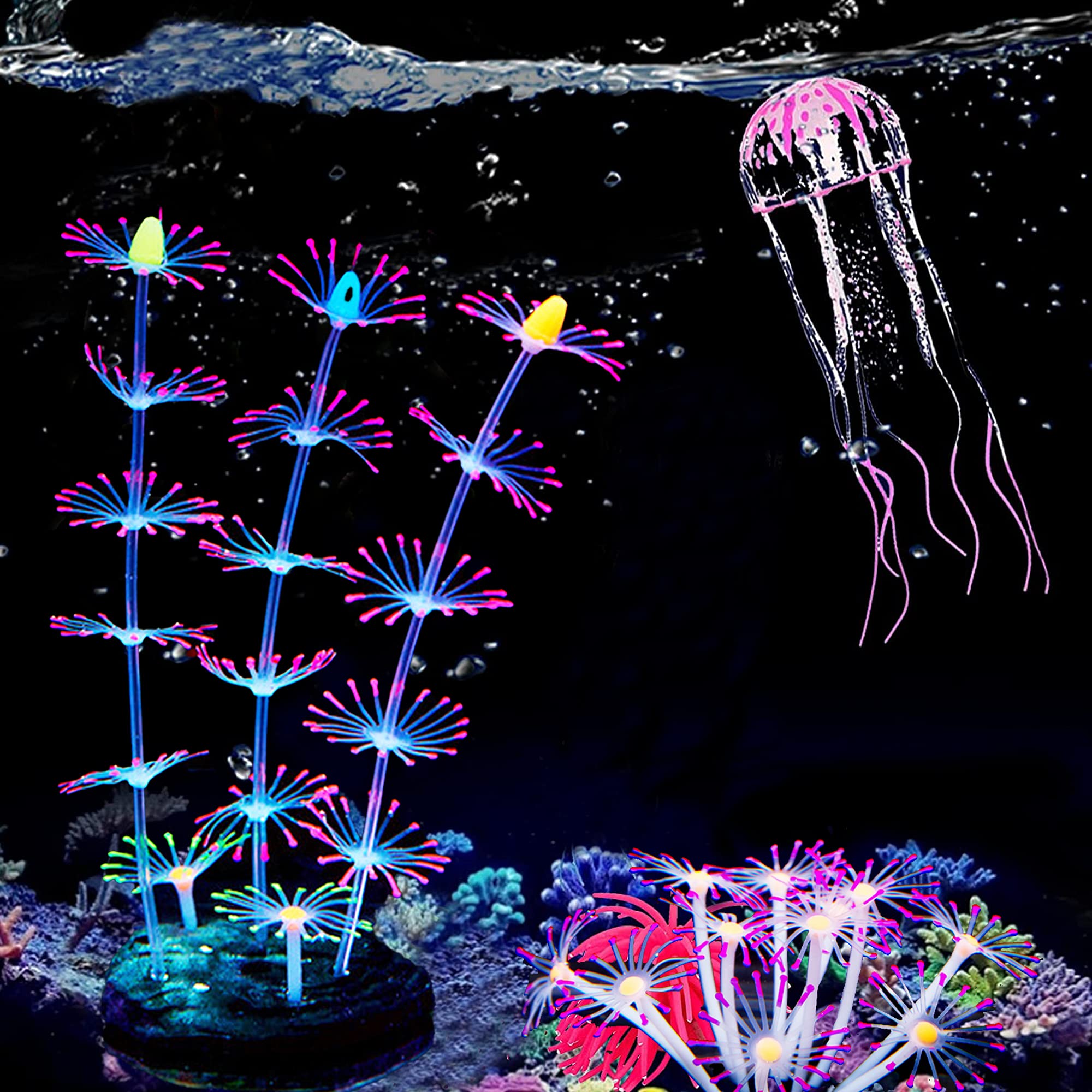 Cayway décor aquarium silicone style 4 lot 4 corail