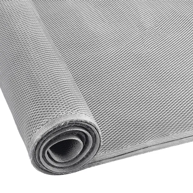 BENECREAT Tissu Maille Stéréo Haut-Parleur Gris 142x137cm