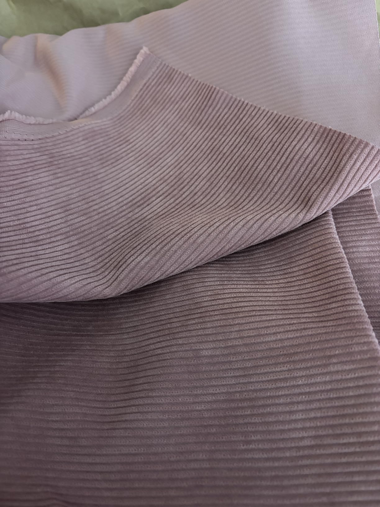 BENECREAT Tissu Velours Côtelé Marron Selle 2x1,55 m