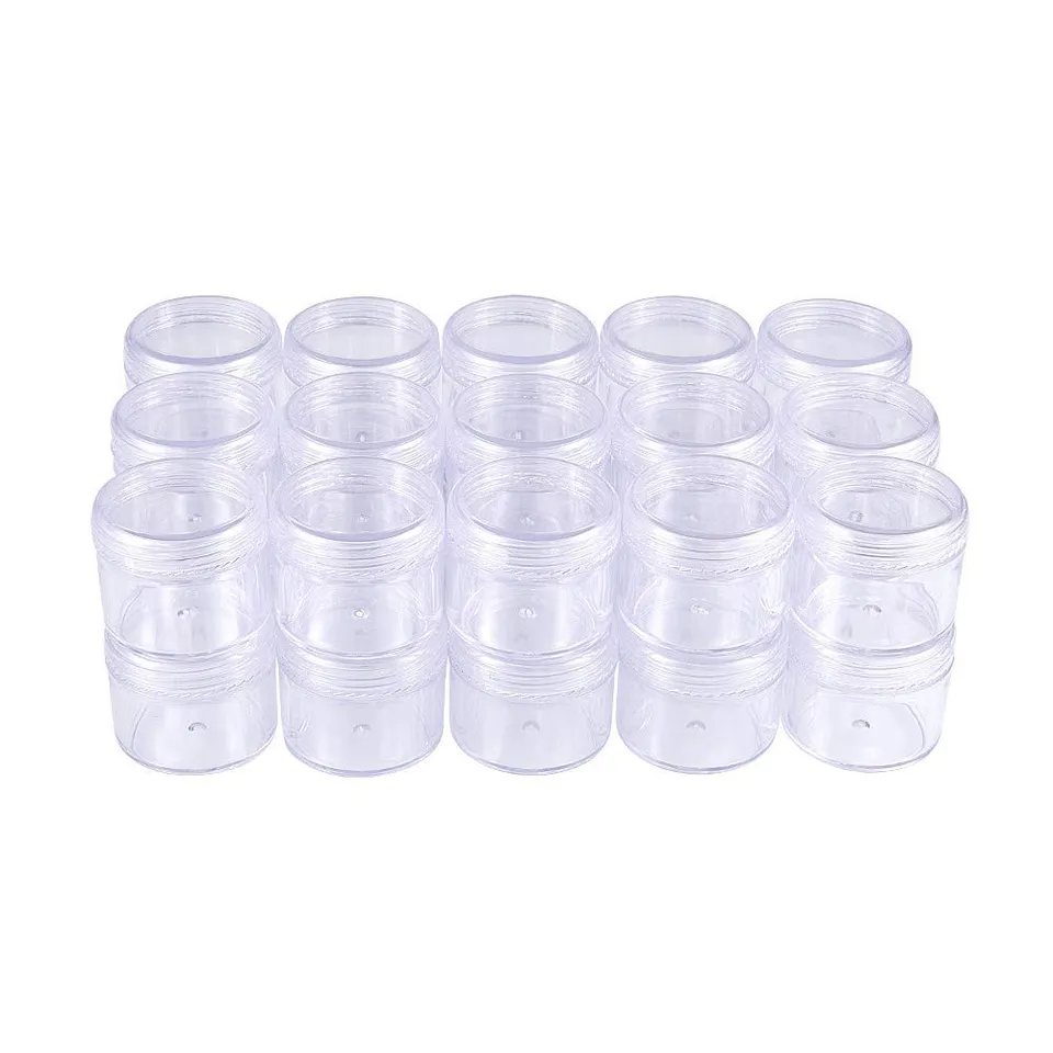BENECREAT Pots Plastique 20 ml Lot 30 Couvercle à Vis