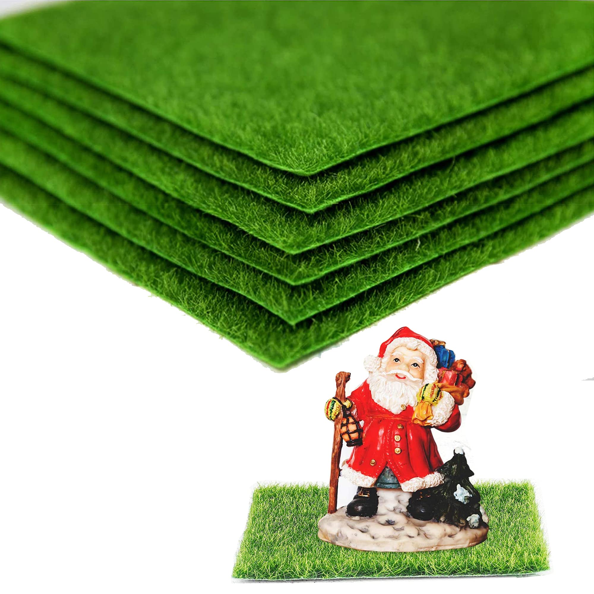 Cayway Tapis Gazon Artificiel 15cm 28 Pcs Mousse Ciseaux