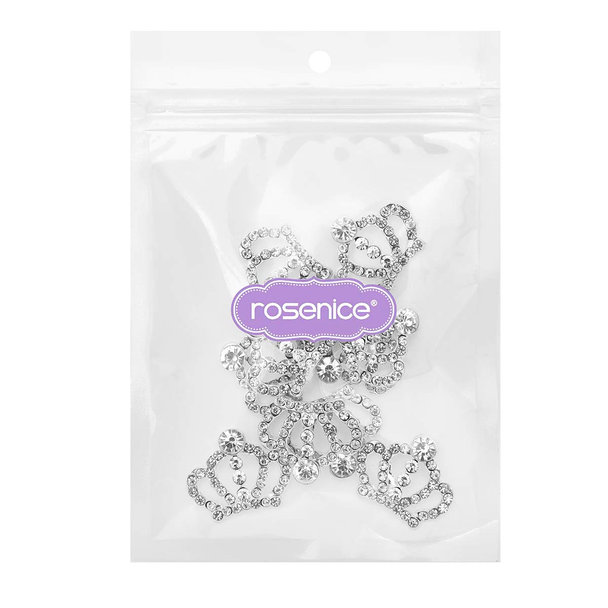 ROSENICE strass couronne cristal argent lot 10