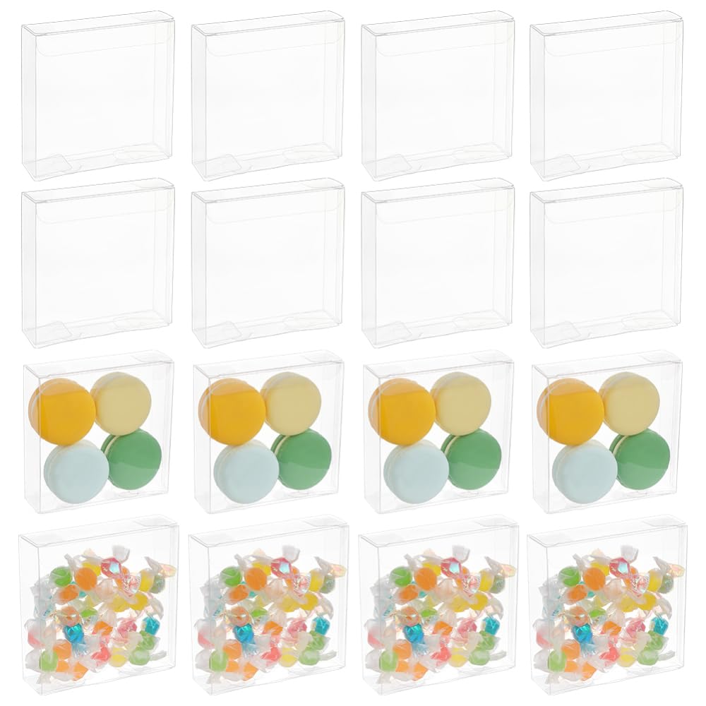 BENECREAT Boîte Plastique Transparente 6x6x6cm 120pcs Cube
