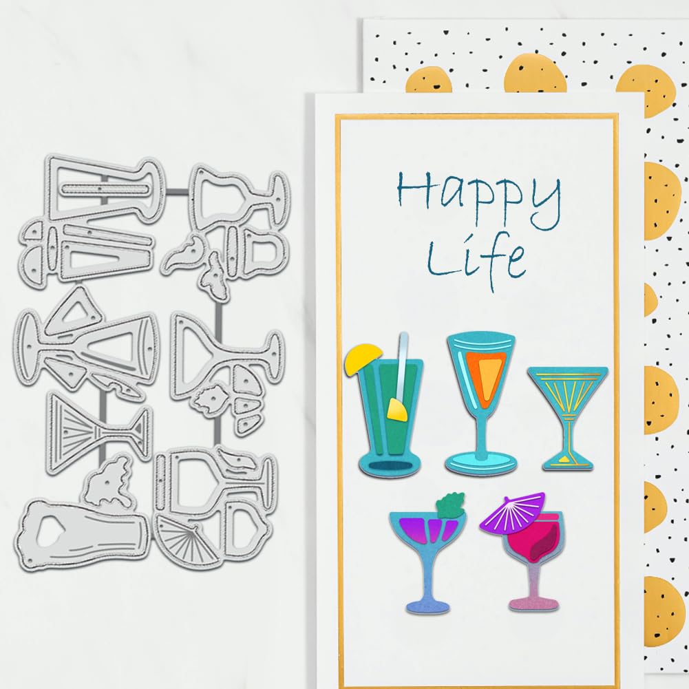 BENECREAT matrice de découpe cocktails verres 10x6cm
