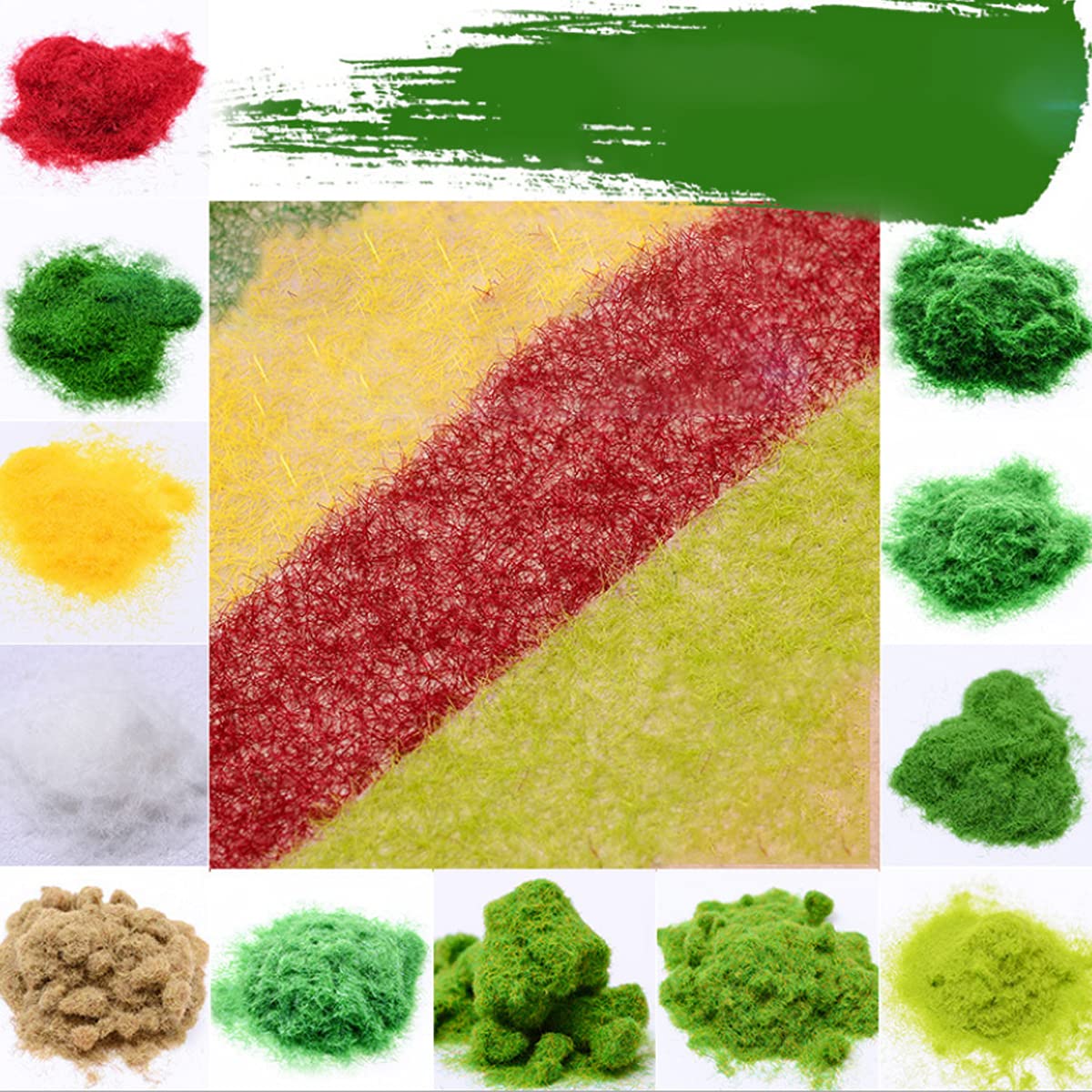 Cayway flocage herbe statique 8 couleurs 3 mm nylon