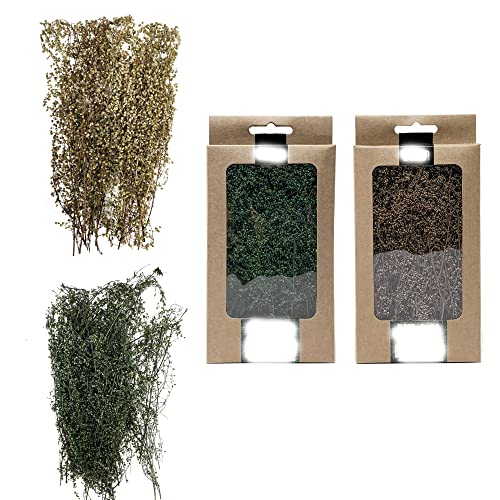 Cayway touffe herbe statique modélisme lot 2 buissons