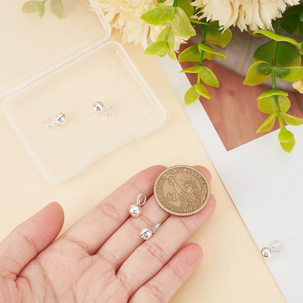BENECREAT breloques cloche argent 925 8,8 mm x5 Noël