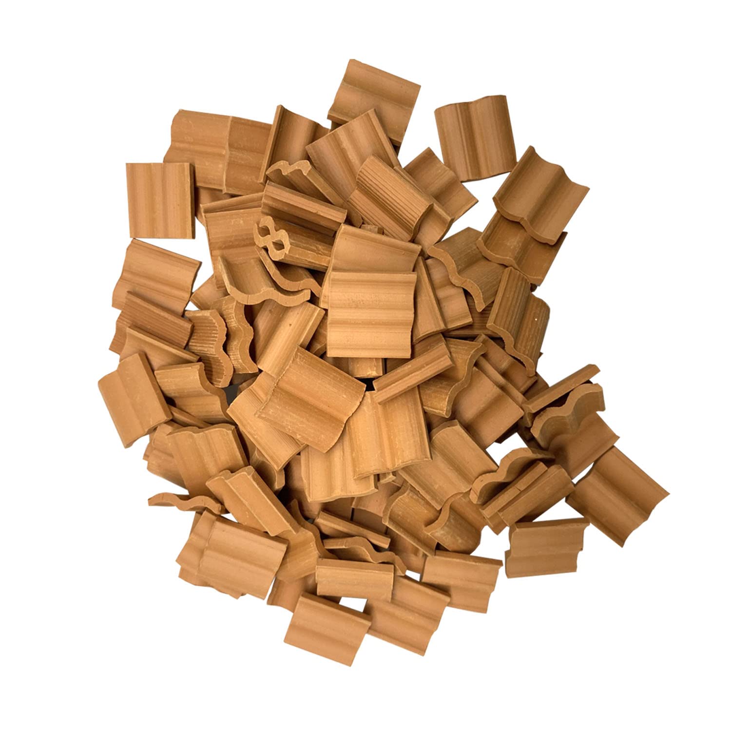 Cayway 190 Briques Tuiles Miniatures Rouge Argile