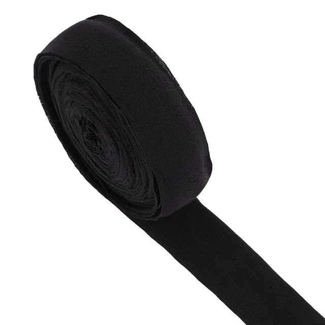 BENECREAT biais coton noir pli simple 30mm 13m