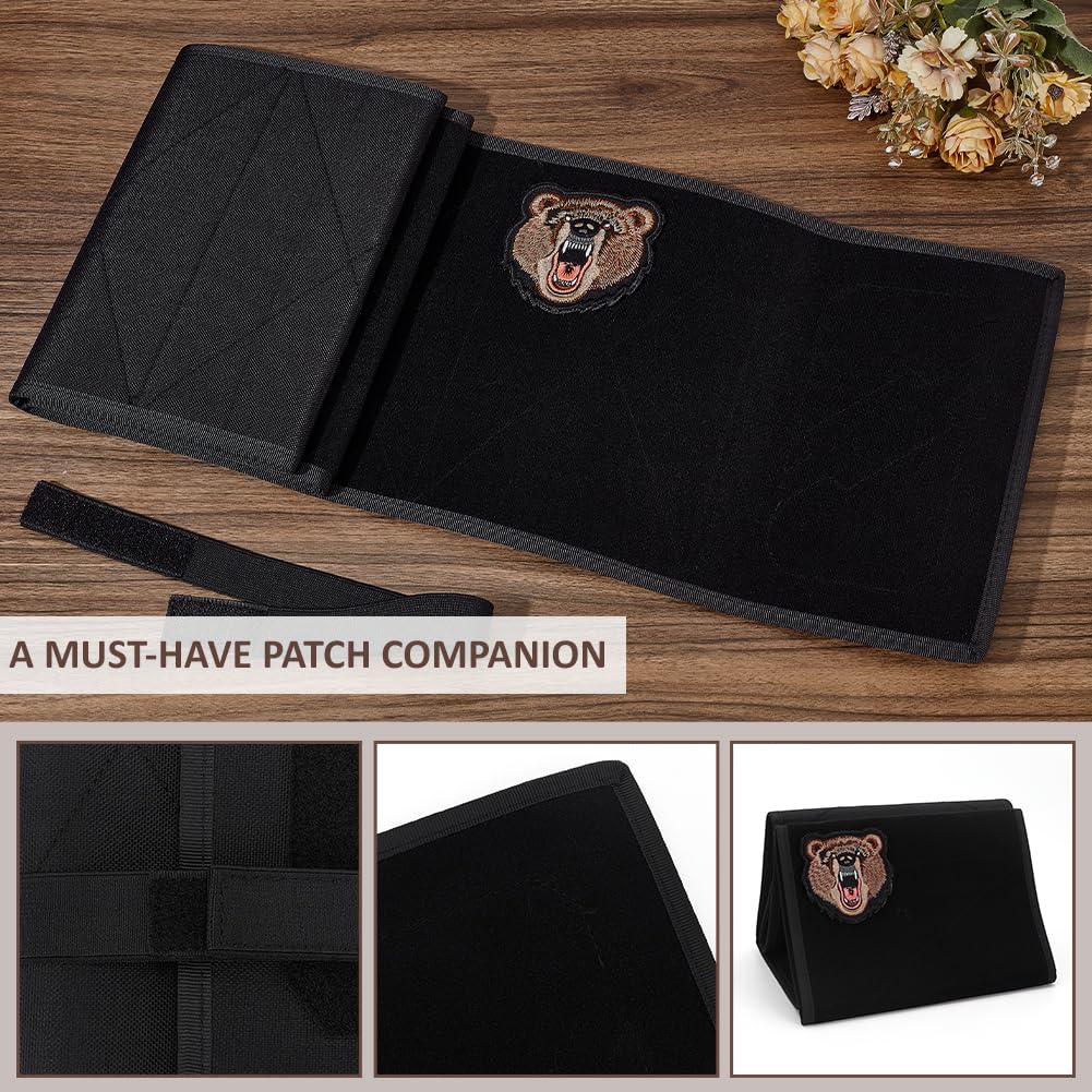BENECREAT Panneau Tactique Pliable porte-patchs noir velcro