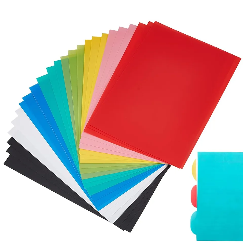 BENECREAT Feuilles PVC Souples A4 24 pcs 8 couleurs