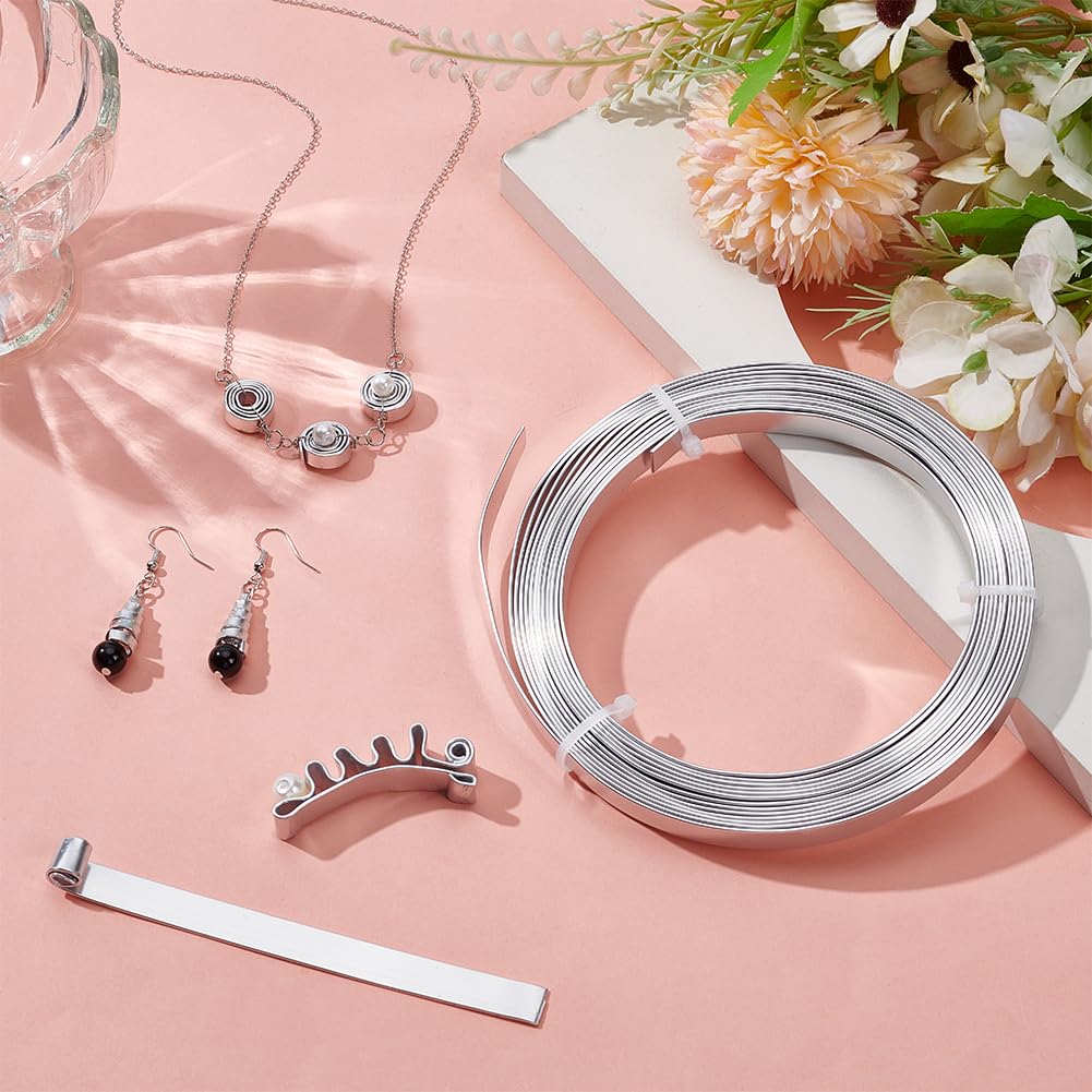 BENECREAT fil aluminium plat argent 10 mm 5 m