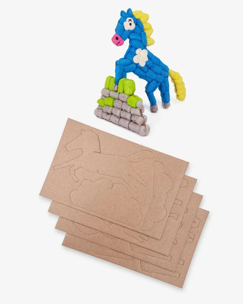 PLAYMAÏS Classic Ponyworld cartes à monter poneys