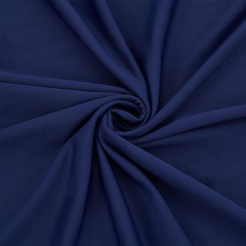 BENECREAT Tissu nylon spandex bleu marine 150 cm x 0,91 m