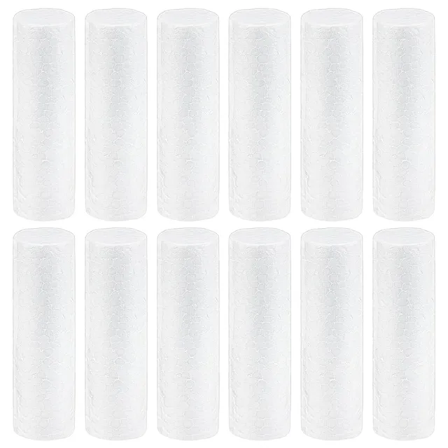 BENECREAT cylindre mousse blanche 12,5x3,5cm lot 12