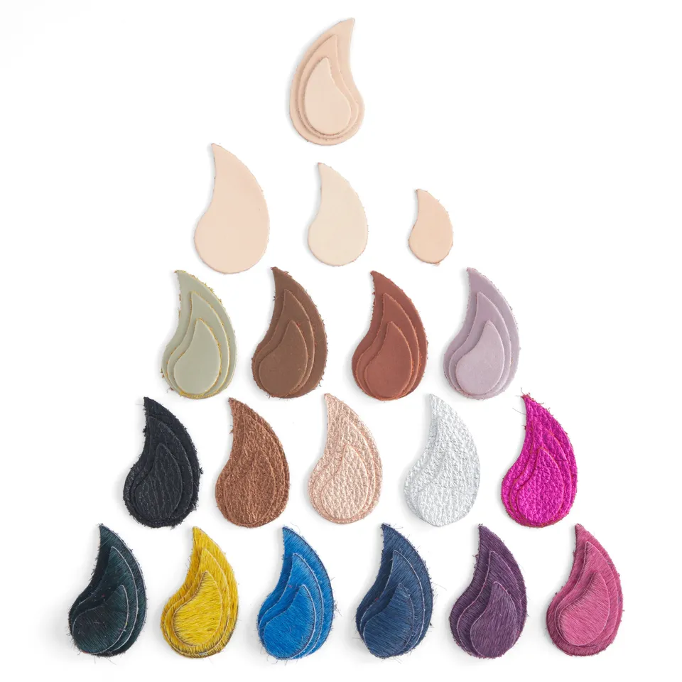 Tandy Leather Mini Formes cuir goutte lot de 60